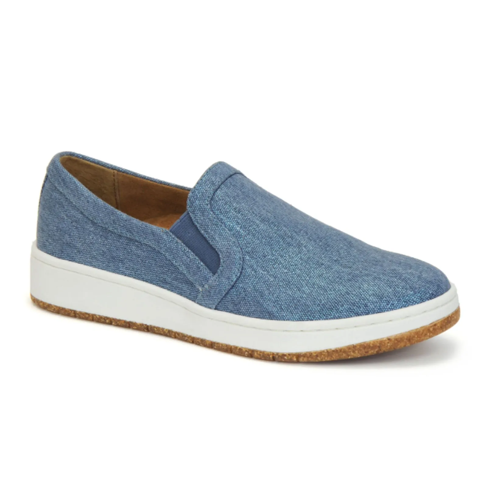 Aetrex Cameron Slip On (Women) - Denim Canvas