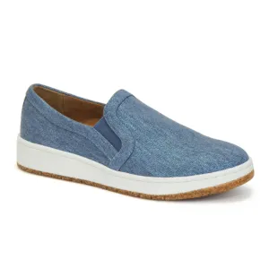 Aetrex Cameron Slip On (Women) - Denim Canvas