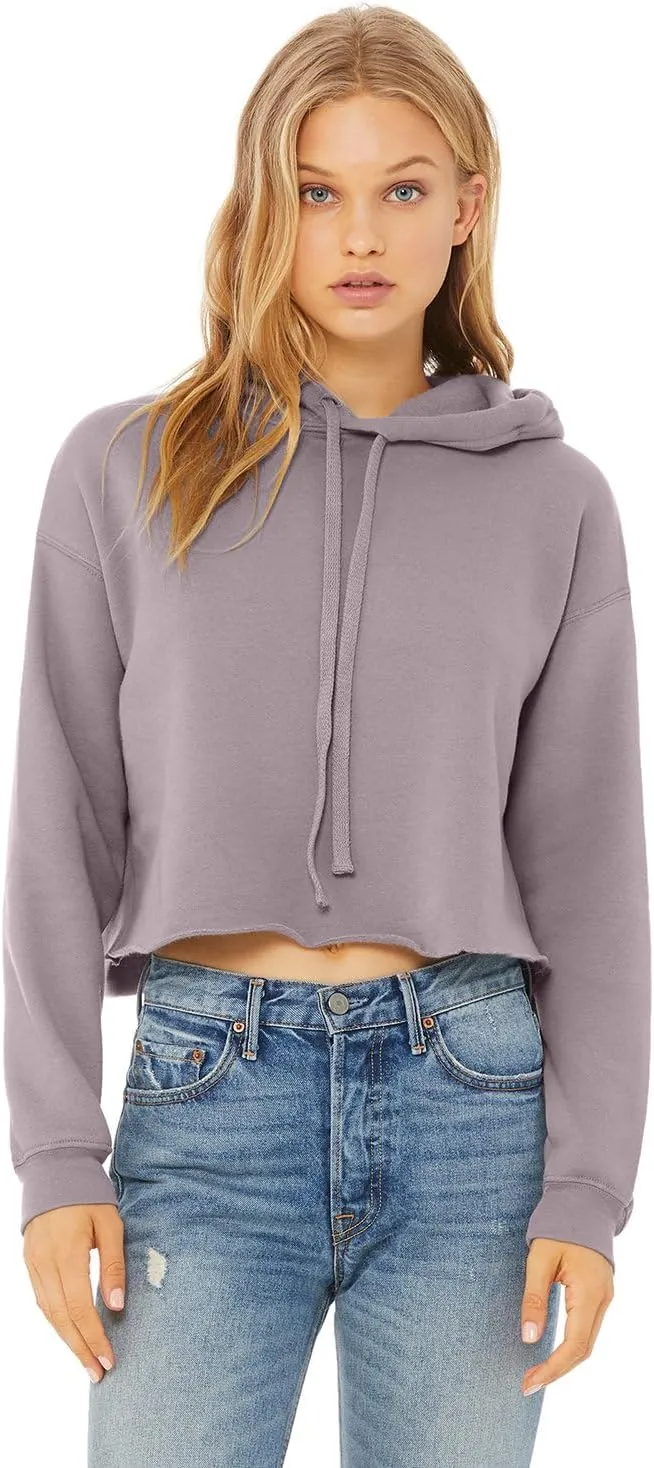 Bella Canvas B7502 Ladies Cropped Fleece Hoodie
