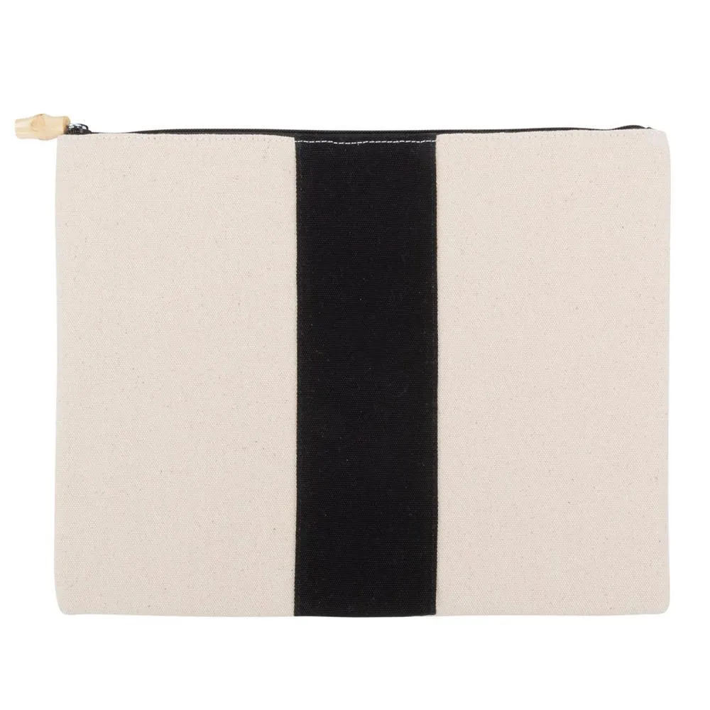 Canvas Flat Zipper Pouch