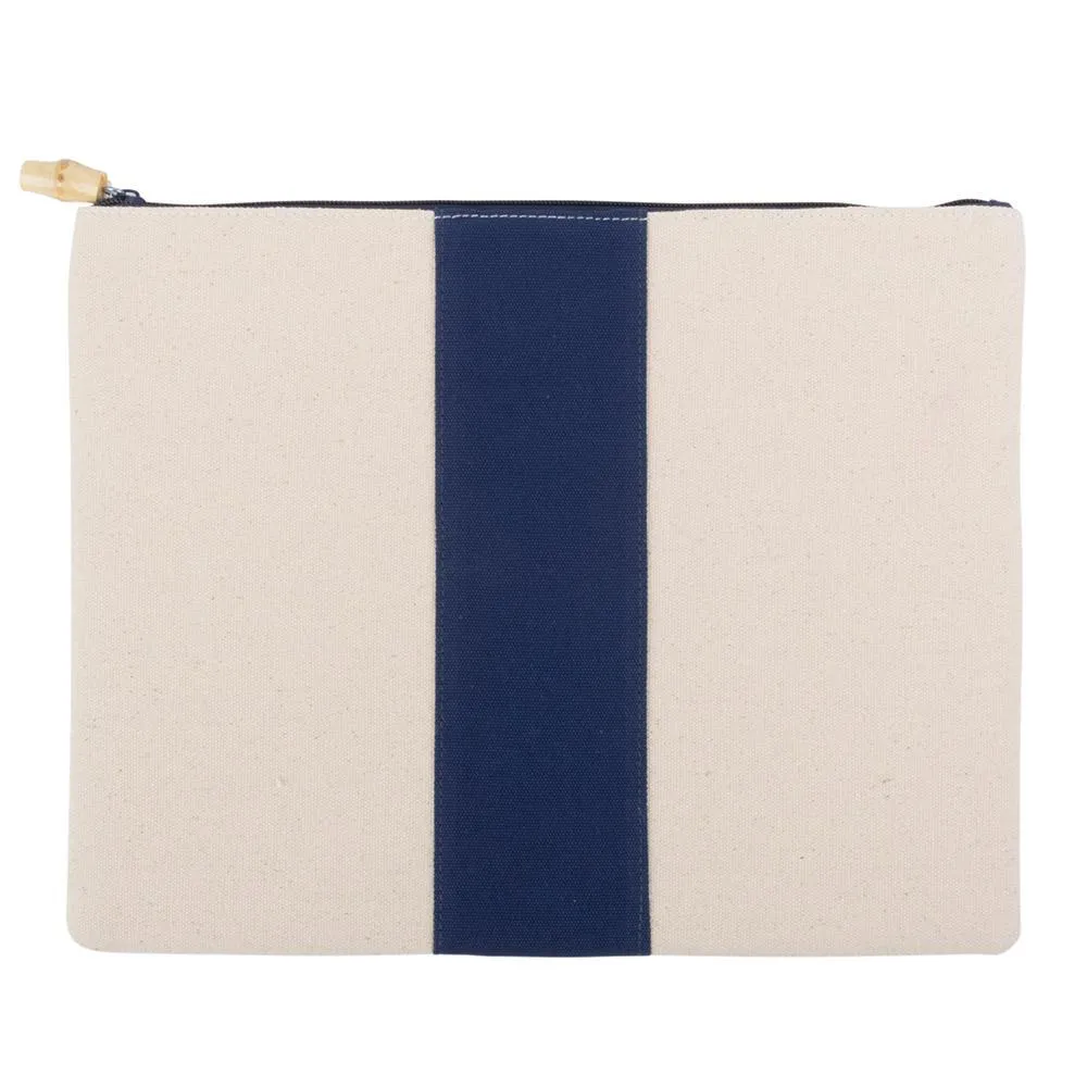Canvas Flat Zipper Pouch