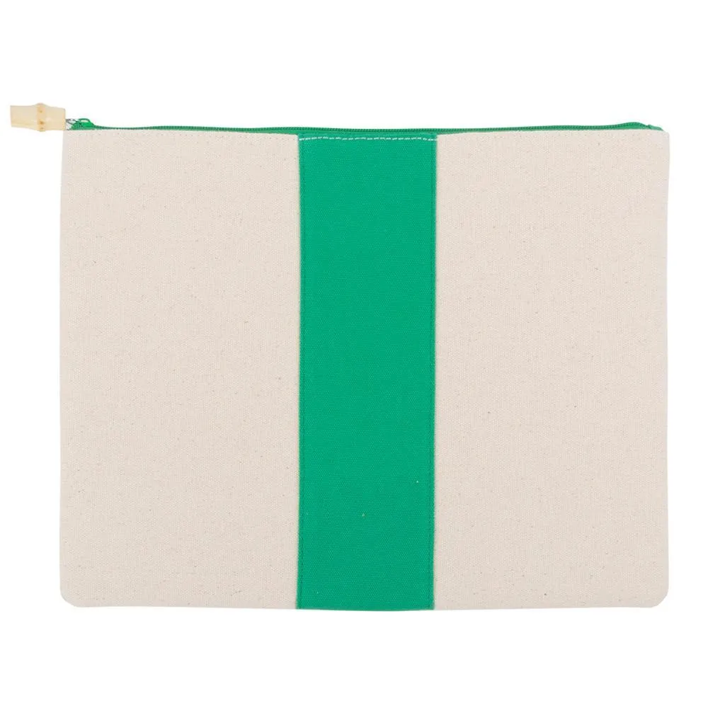 Canvas Flat Zipper Pouch