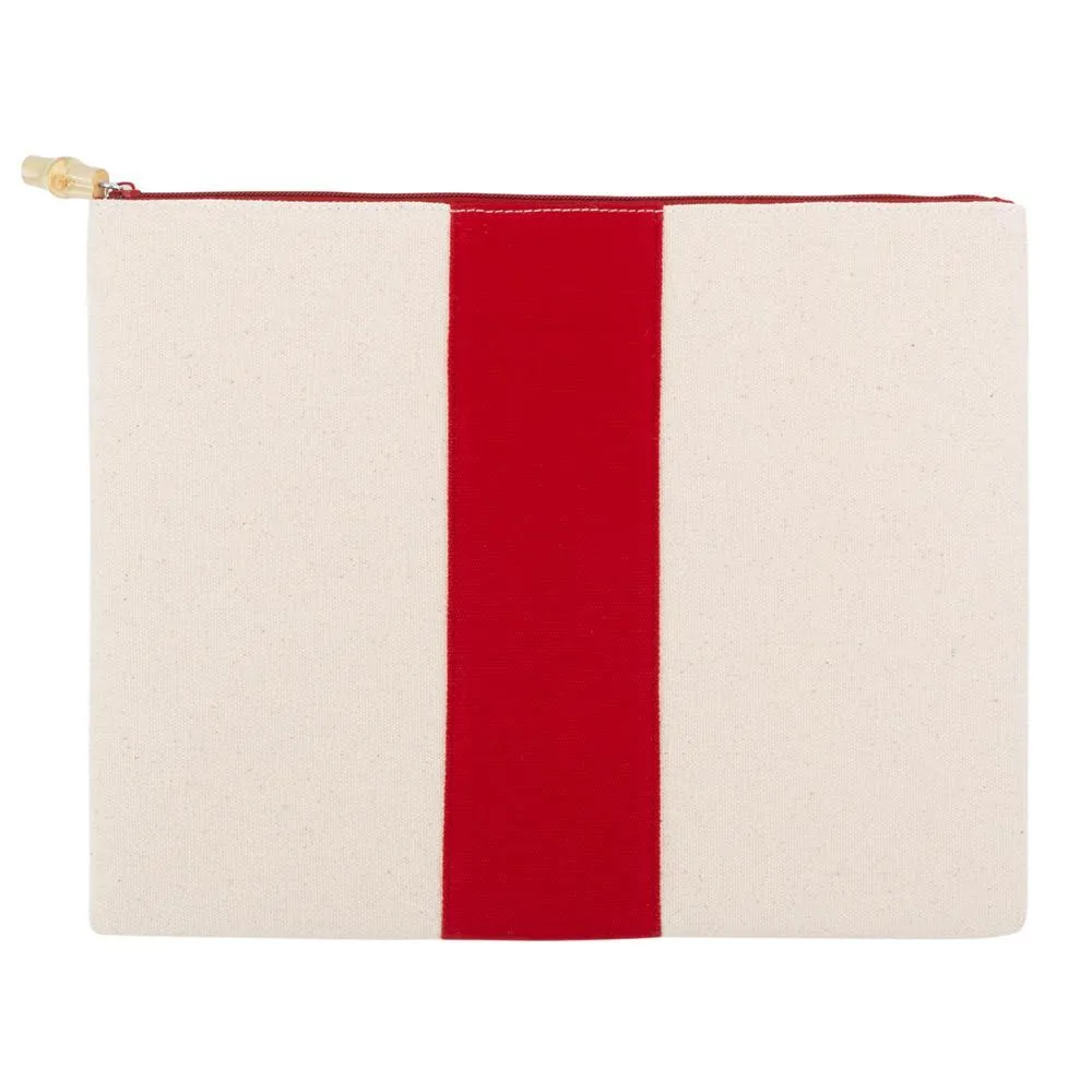 Canvas Flat Zipper Pouch