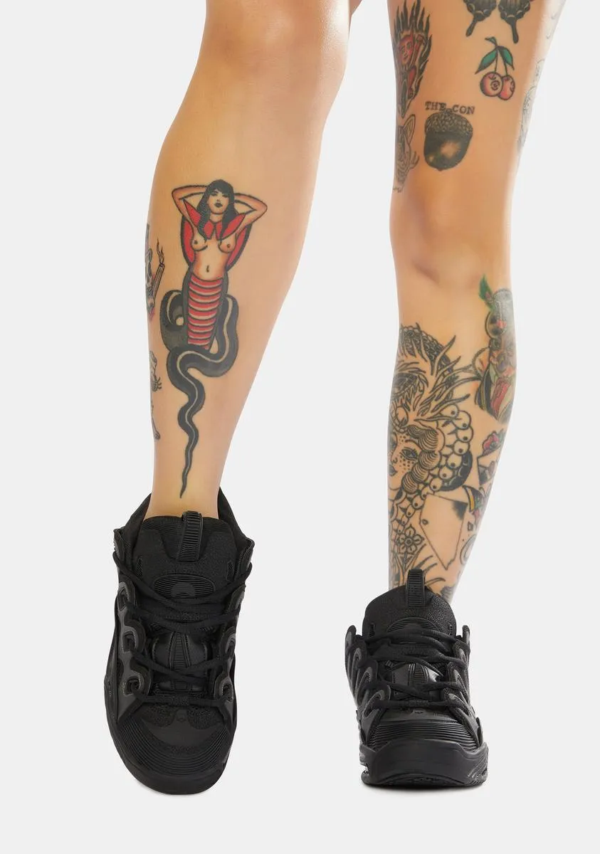 D3 2001 Triple Black Sneakers