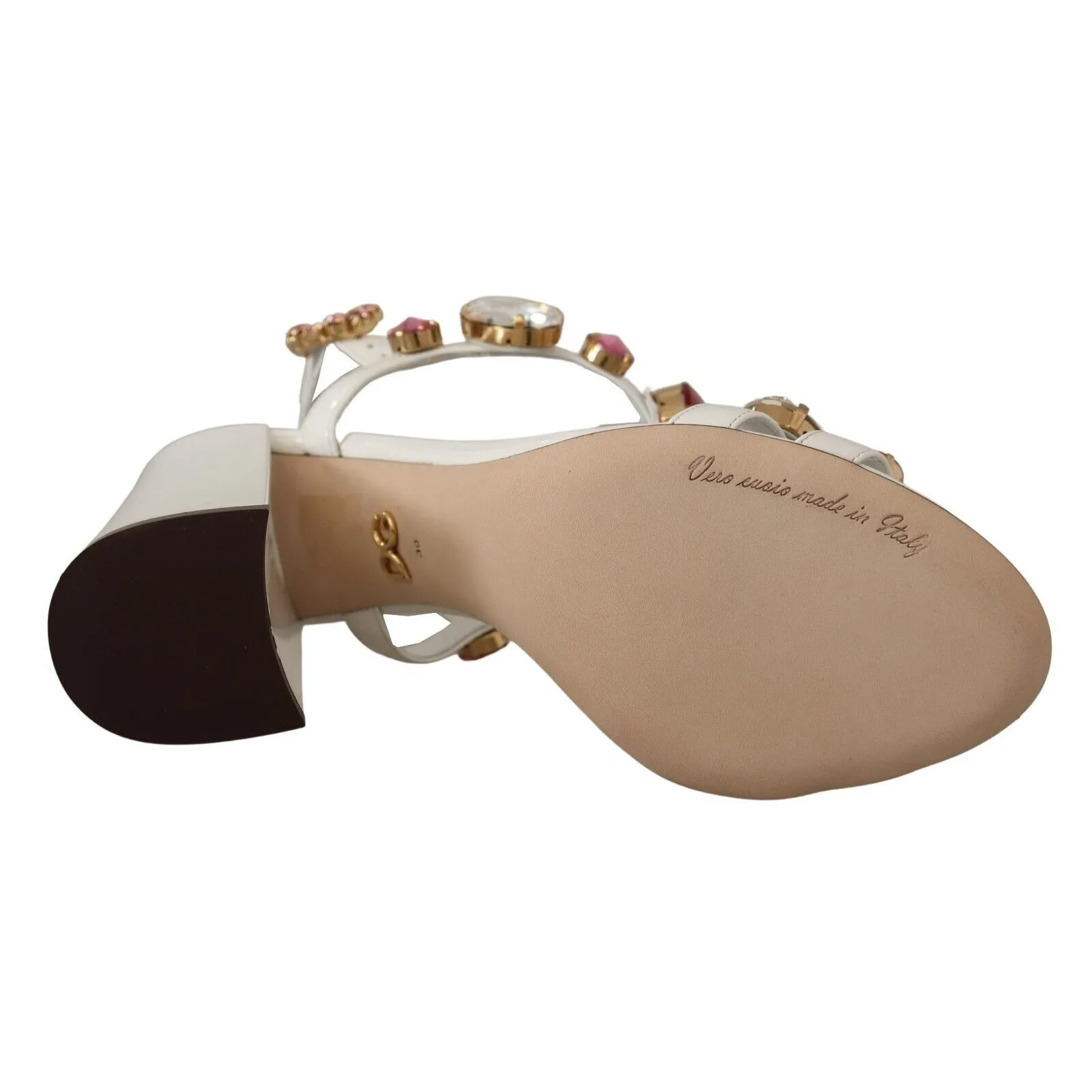Dolce & Gabbana Keira Crystal-Embellished Ankle Strap Heels