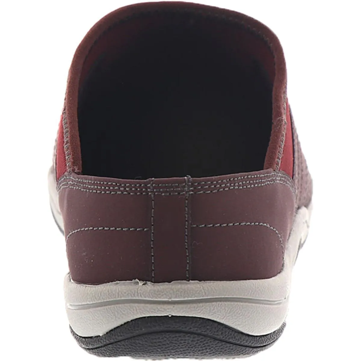 Easy Street Womens Roam Leather Slip On Mule Sneakers