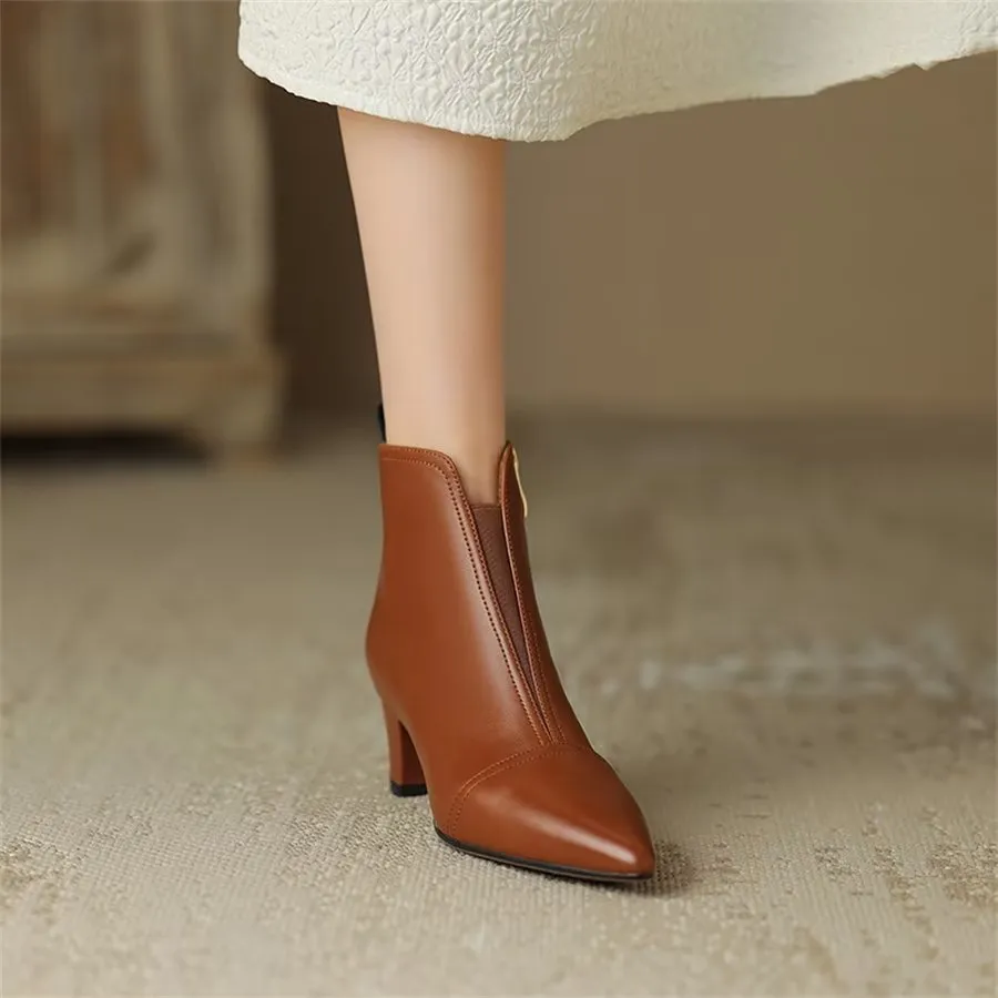 Ebonique Timeless Chic Ankle Boots