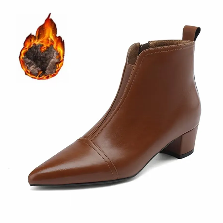 Ebonique Timeless Chic Ankle Boots