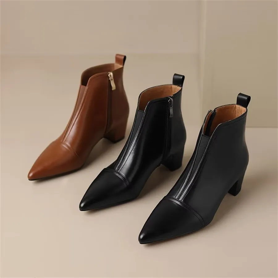 Ebonique Timeless Chic Ankle Boots