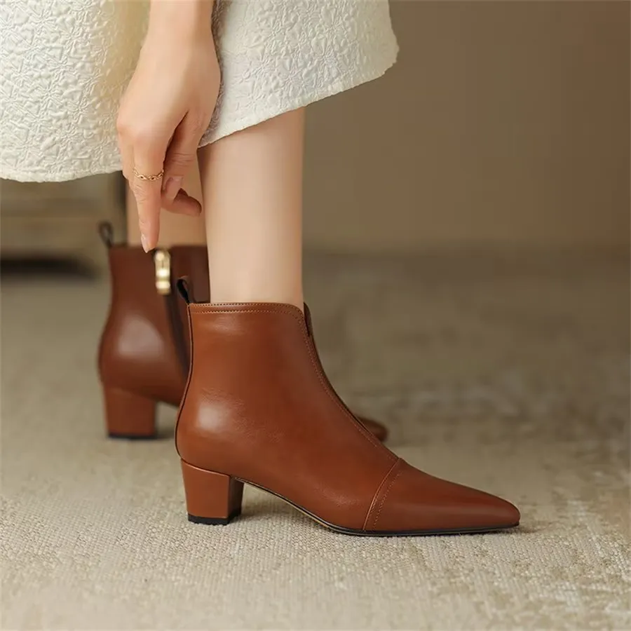 Ebonique Timeless Chic Ankle Boots