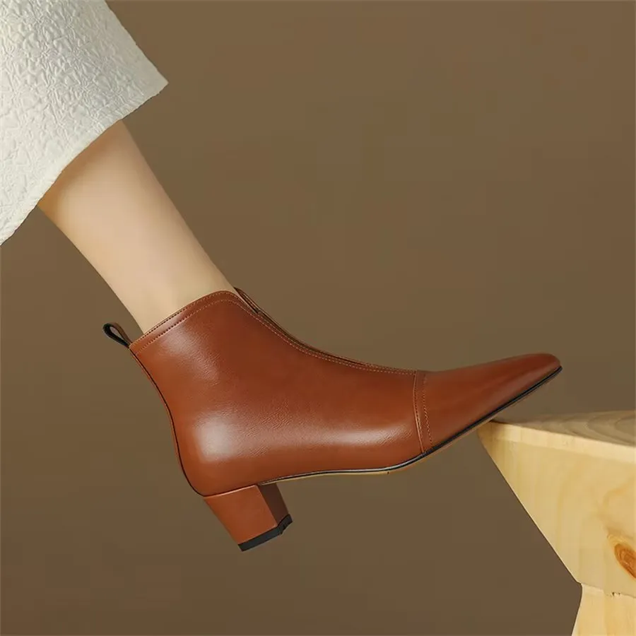 Ebonique Timeless Chic Ankle Boots