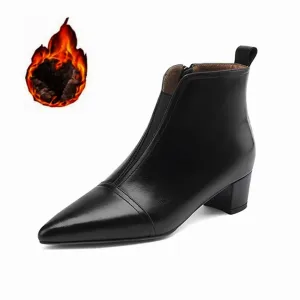Ebonique Timeless Chic Ankle Boots