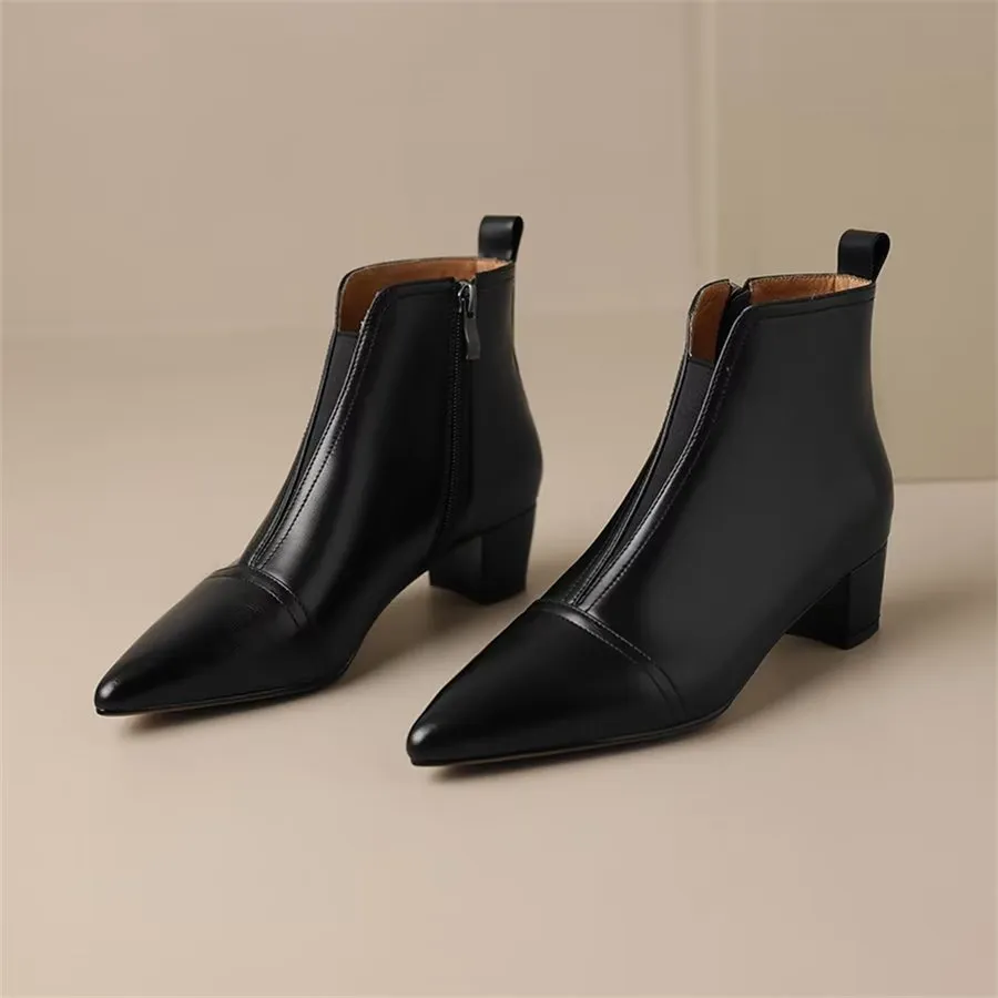 Ebonique Timeless Chic Ankle Boots