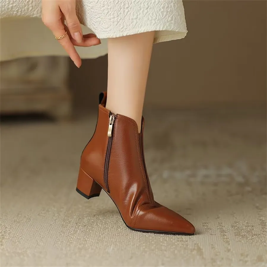 Ebonique Timeless Chic Ankle Boots