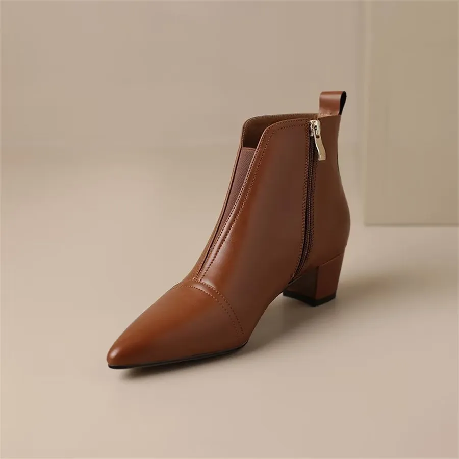 Ebonique Timeless Chic Ankle Boots