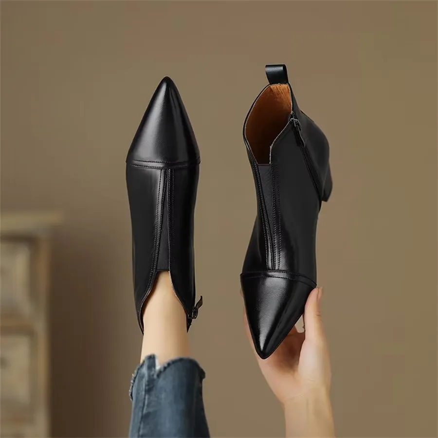 Ebonique Timeless Chic Ankle Boots