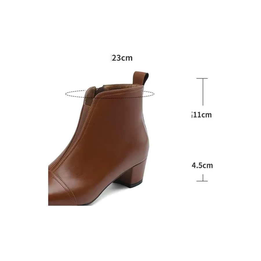 Ebonique Timeless Chic Ankle Boots