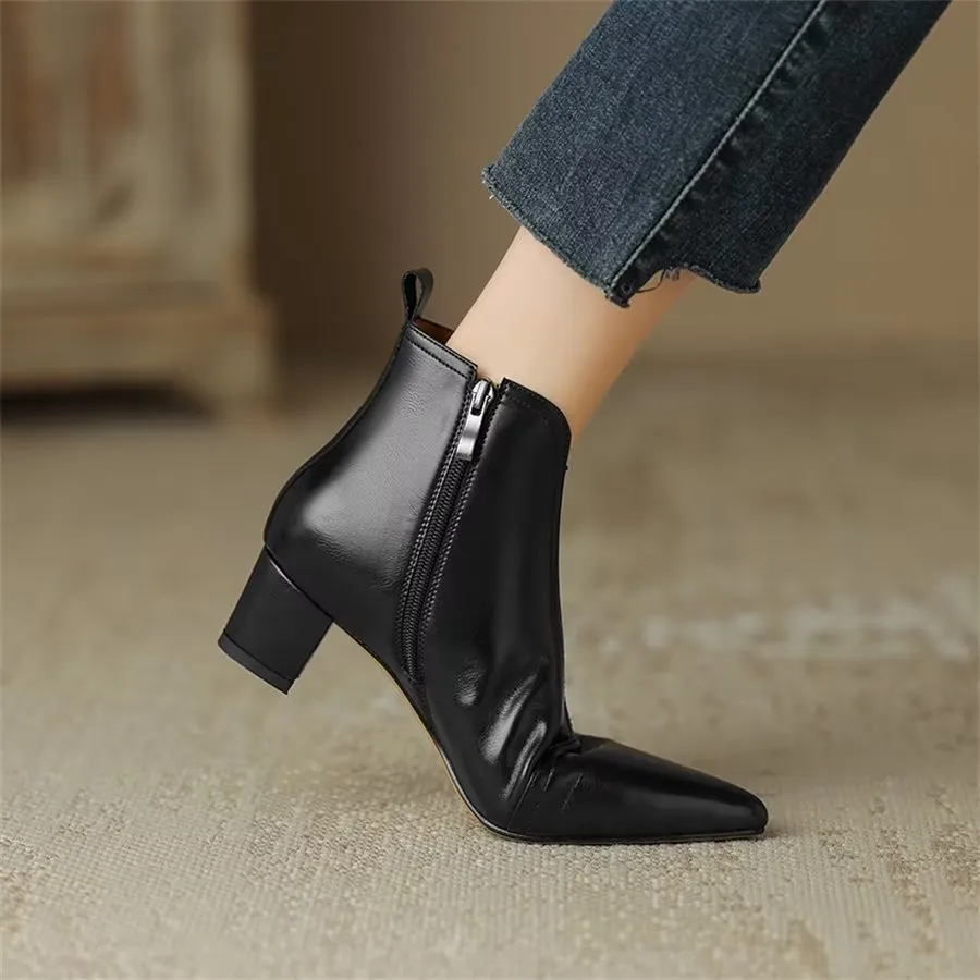 Ebonique Timeless Chic Ankle Boots