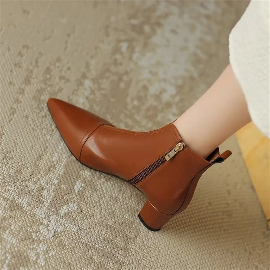 Ebonique Timeless Chic Ankle Boots