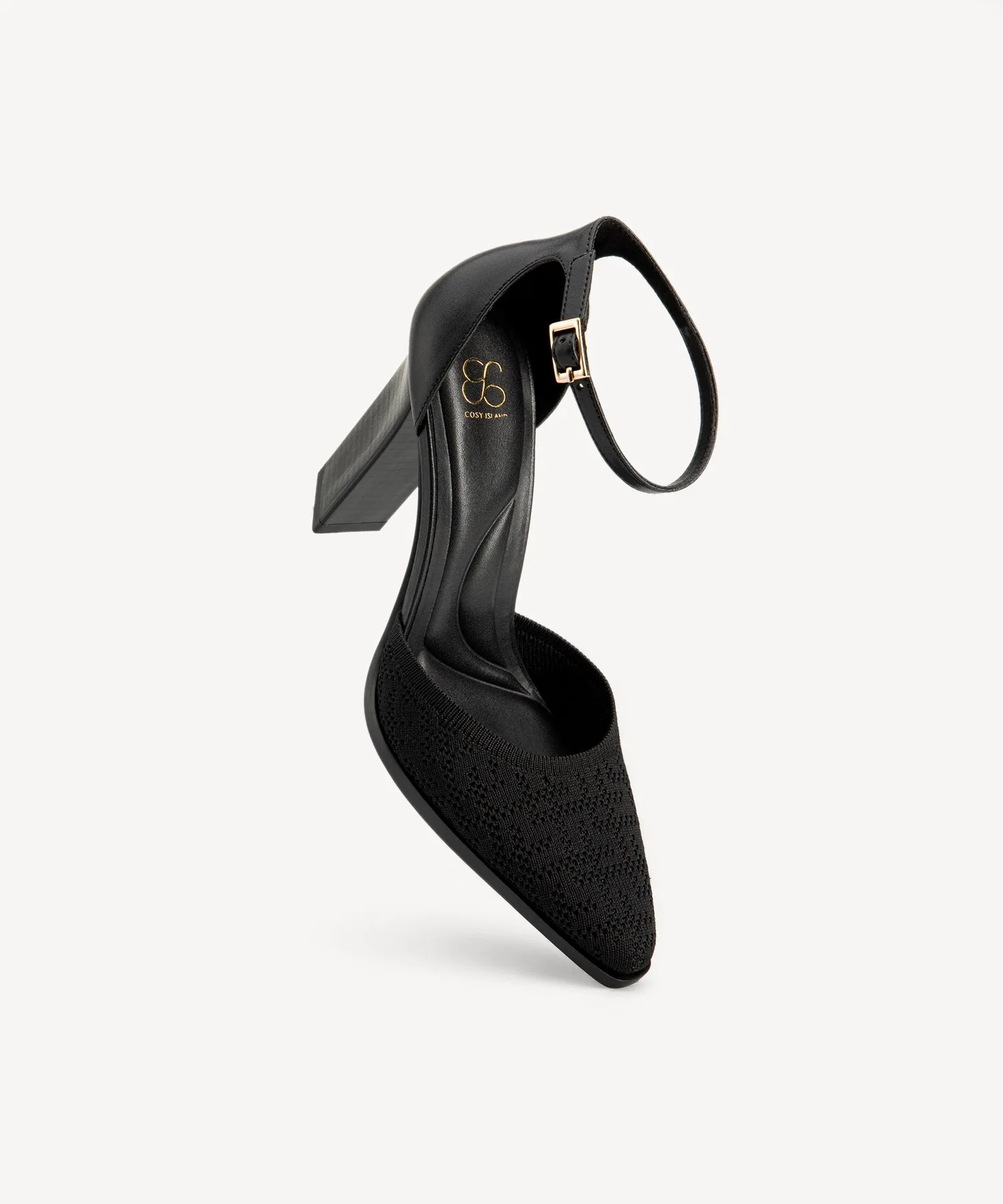 Elegant Luxe Block Heeled Pumps