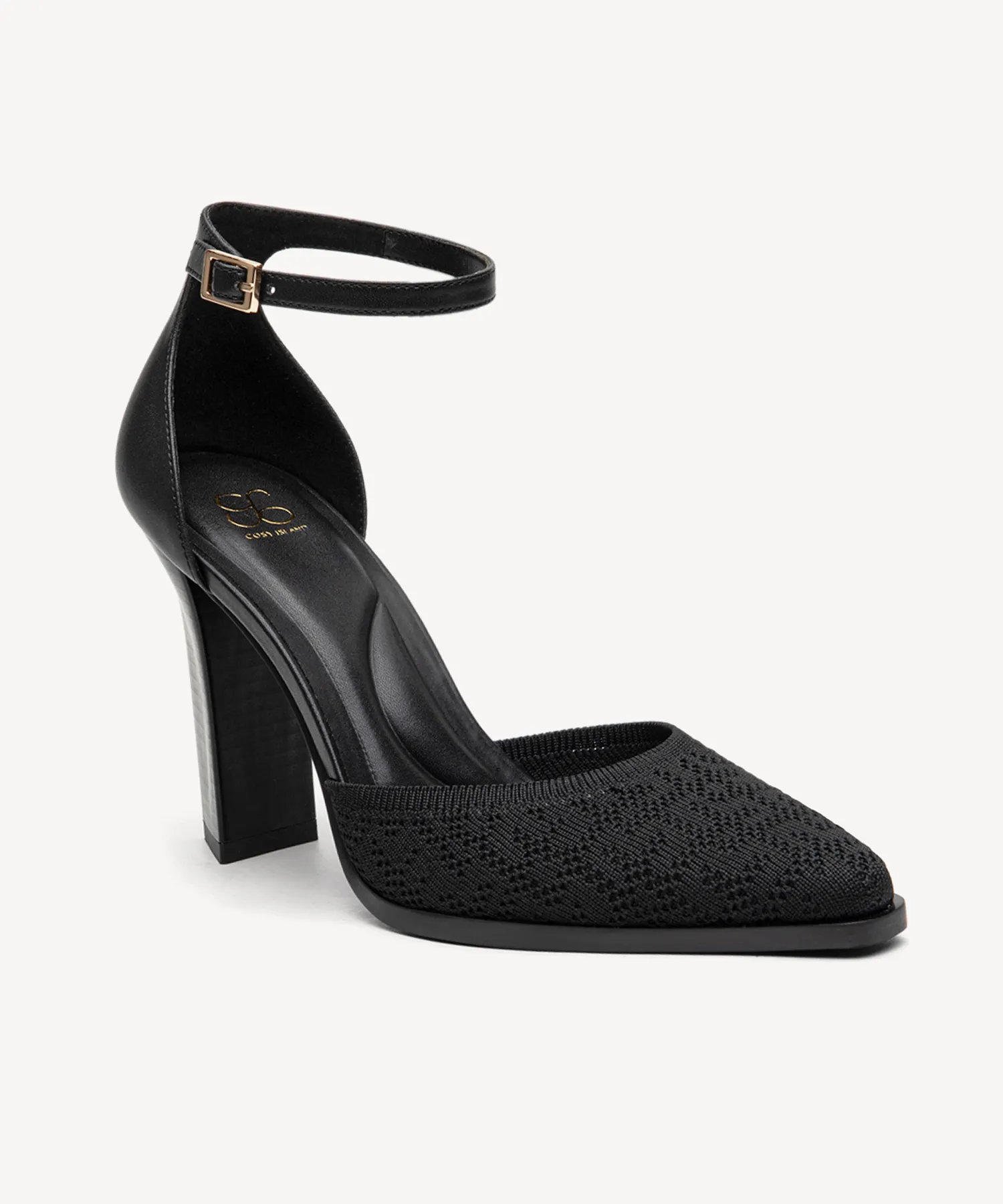 Elegant Luxe Block Heeled Pumps