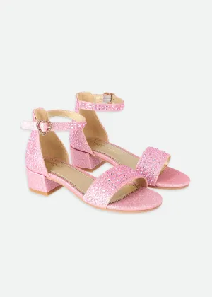 Erin Crystal Sandals Pink