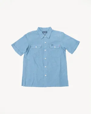 IHSH-388-BLU - 4oz Short Sleeve Summer Shirt - Blue