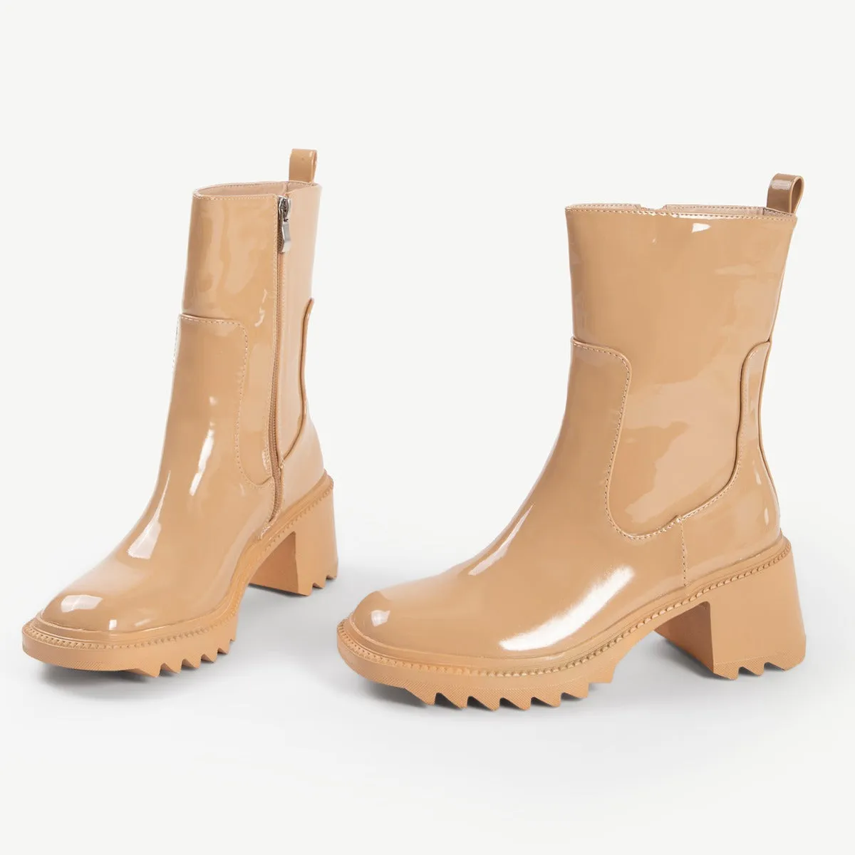RAID Ennis Ankle Boot in Nude