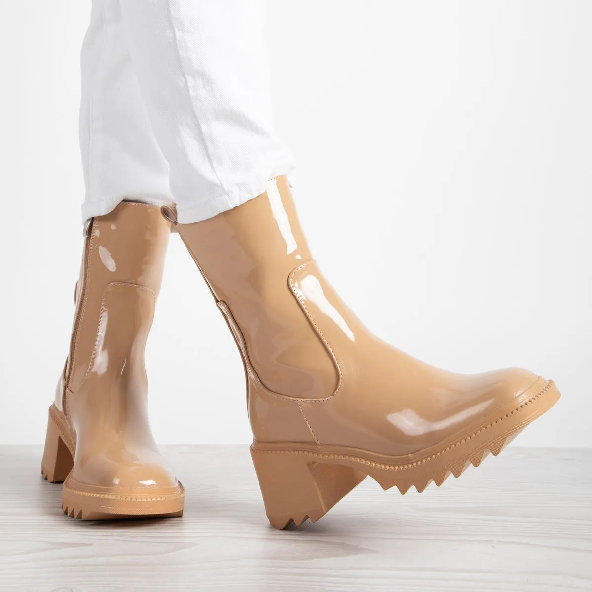 RAID Ennis Ankle Boot in Nude