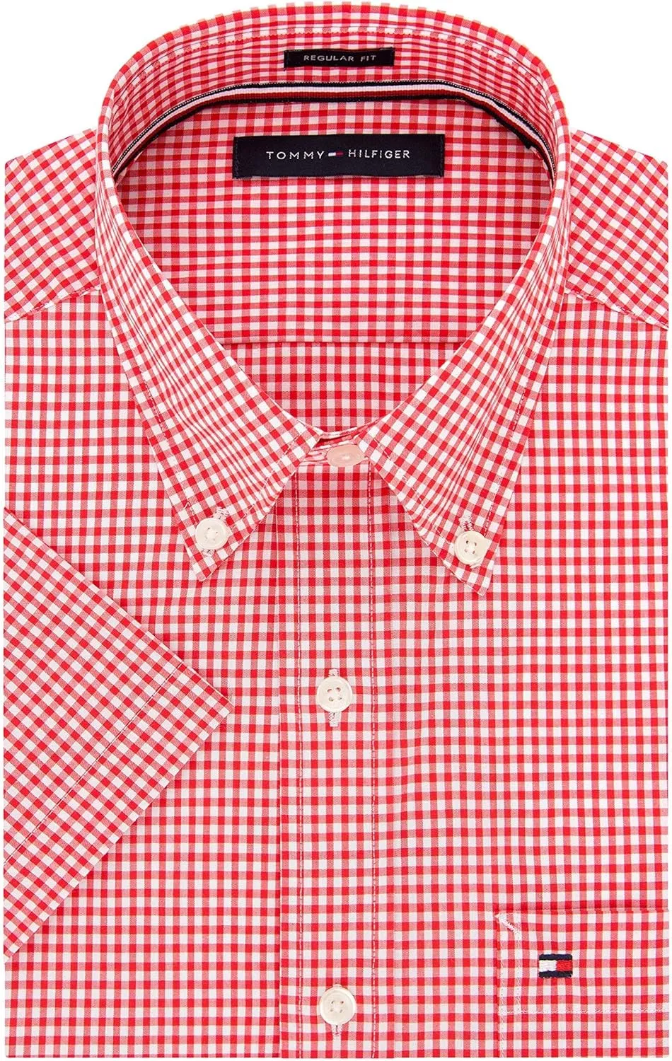 Tommy Hilfiger Men's Short Sleeve Button-Down Shirt - Amazon Exclusive