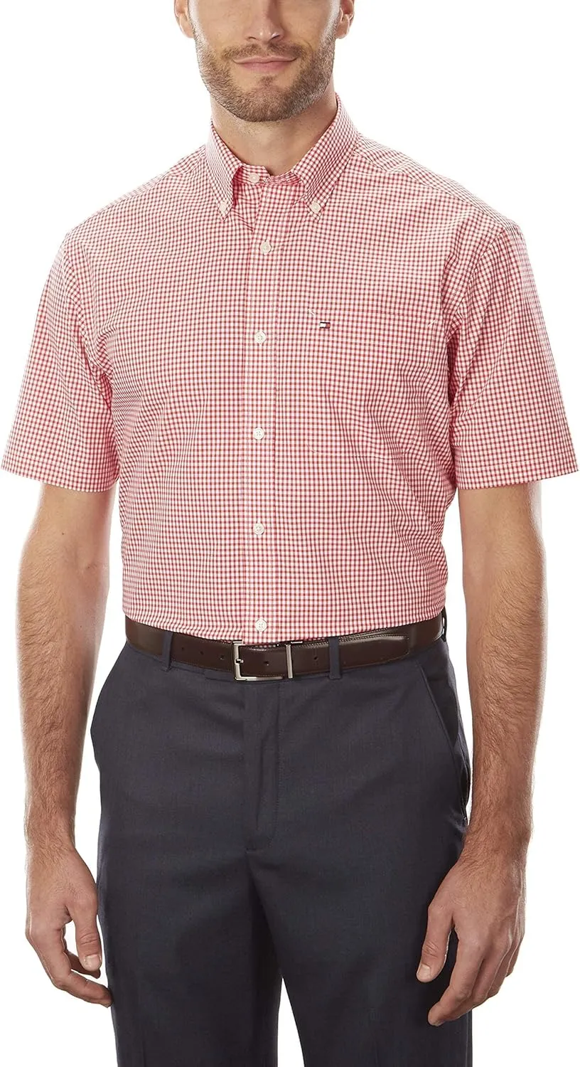 Tommy Hilfiger Men's Short Sleeve Button-Down Shirt - Amazon Exclusive