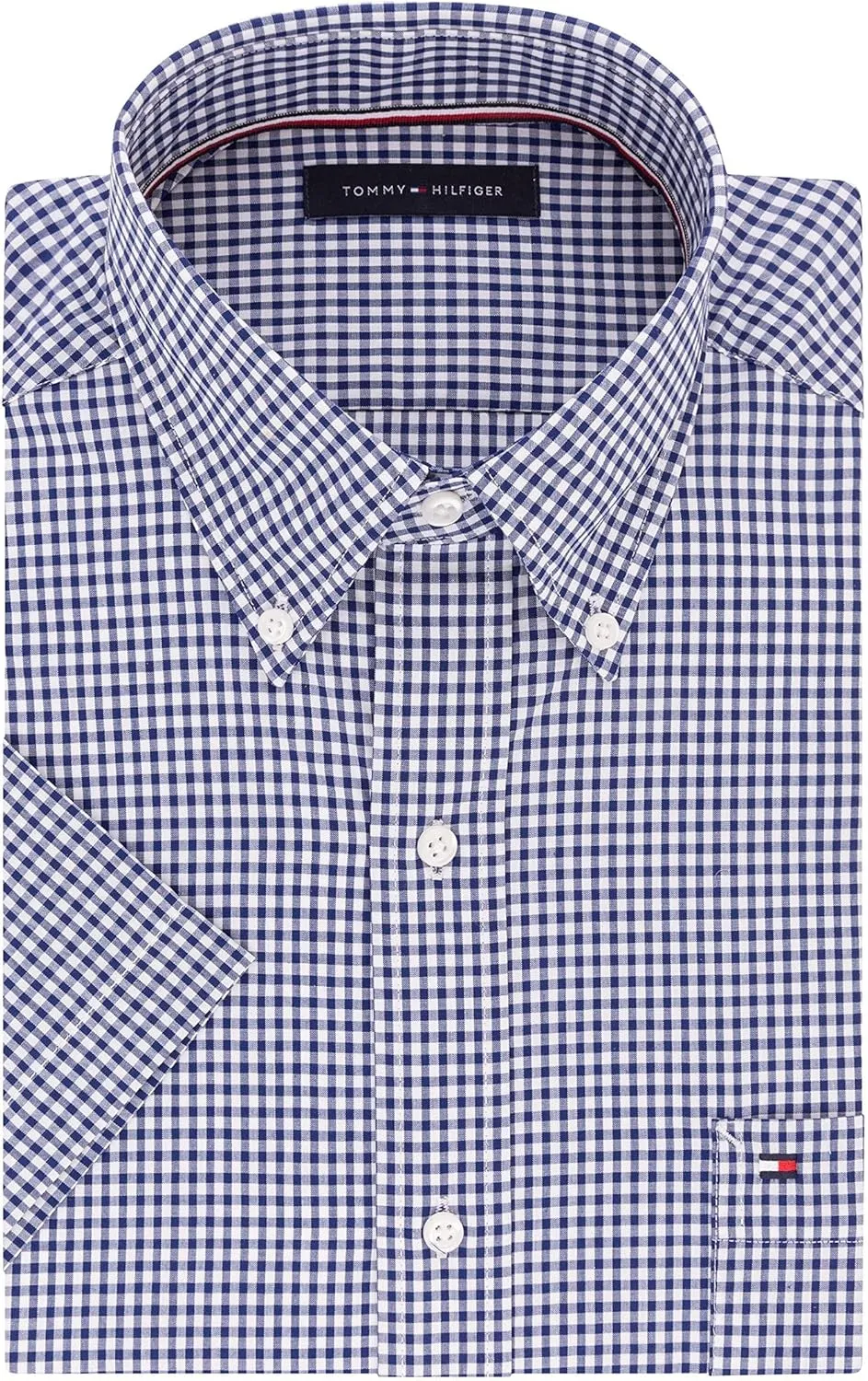 Tommy Hilfiger Men's Short Sleeve Button-Down Shirt - Amazon Exclusive