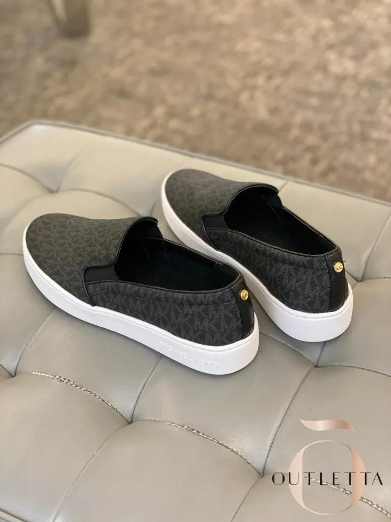 Women's Keaton Slip-On Logo Sneakers - Black