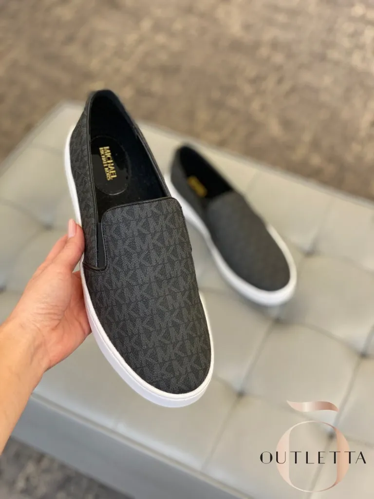 Women's Keaton Slip-On Logo Sneakers - Black