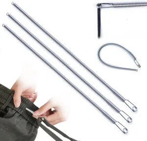 XMLINPER 3PCS Spring Drawstring Threader Tool-Rope Threader Clip for Drawstring Replacement for Hoodies,Pants (3)