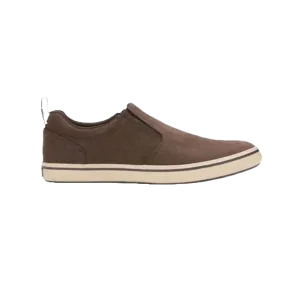 XTRATUF® Men's Sharkbyte Leather Deck Chocolate Slip On Shoes 22501