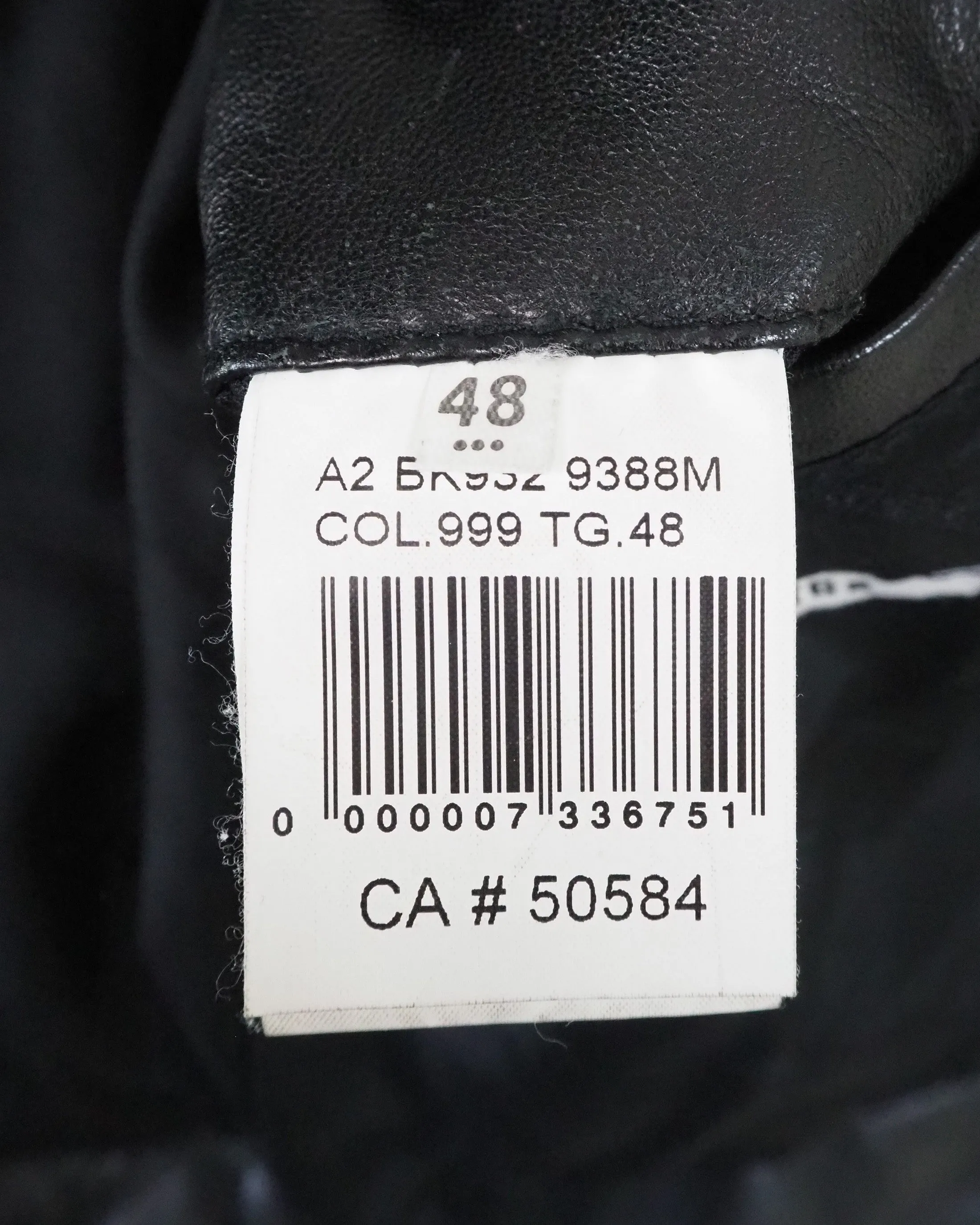 Zip Front Puffer Leather Jacket
